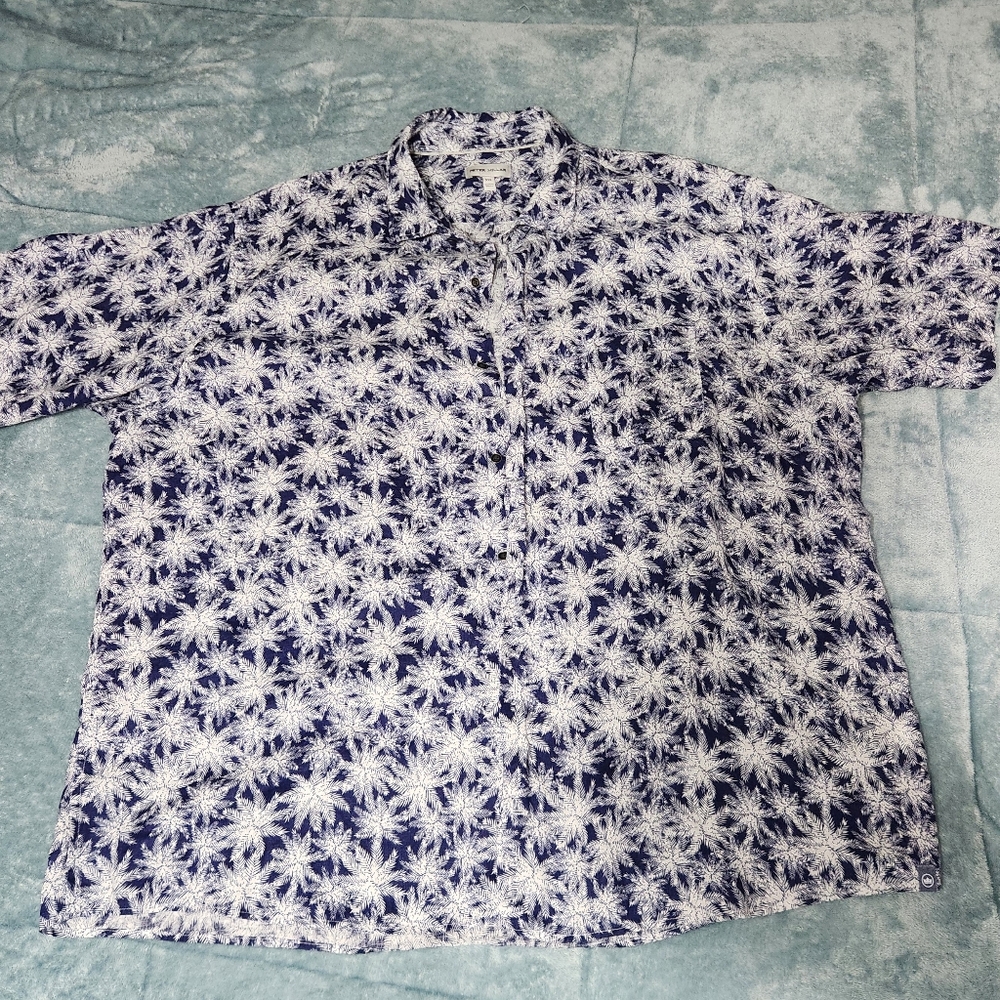 Peter Millar Men's Blue Floral Shirt